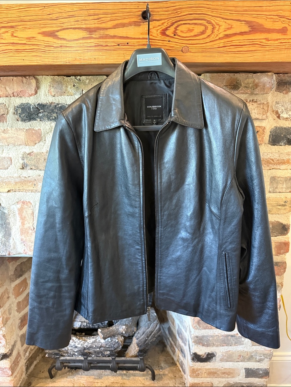 Colebrook & Co. Leather Jacket in Black XL Like New